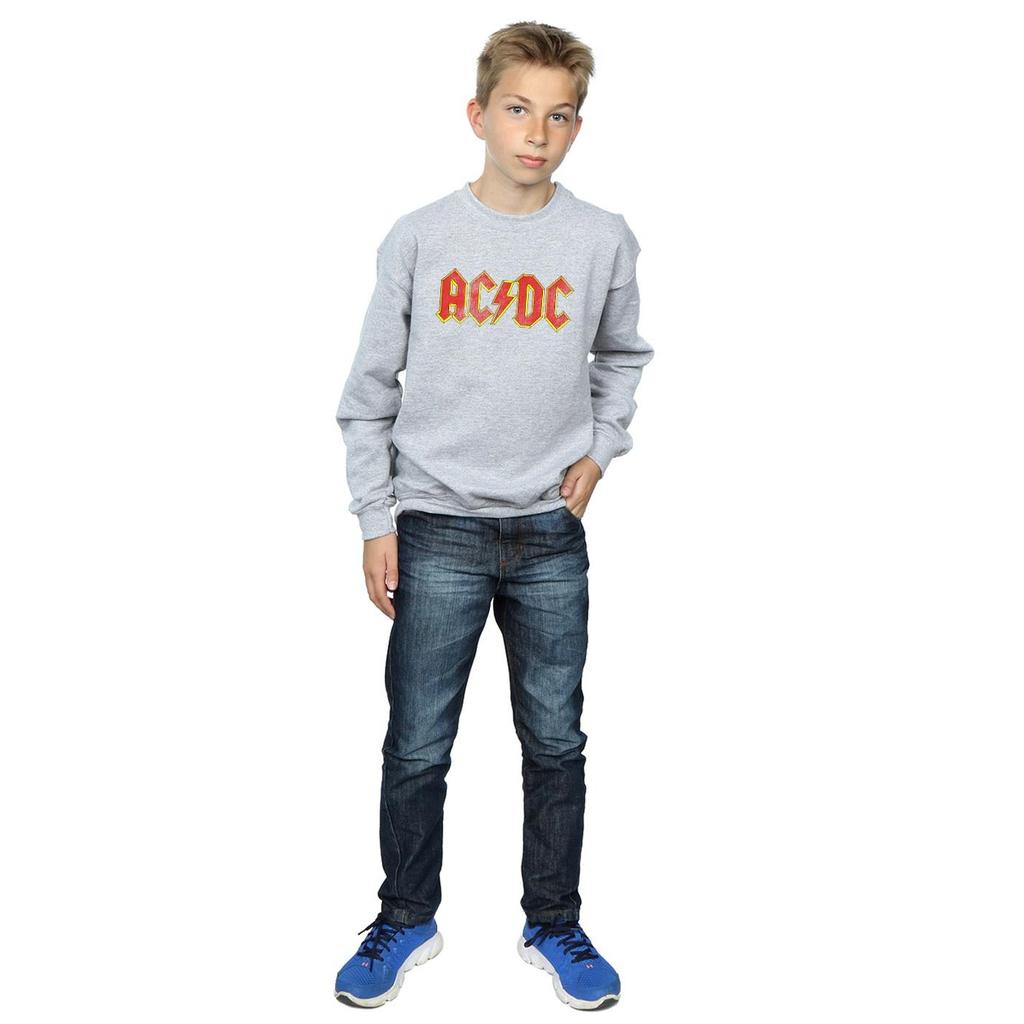 AC/DC Boys Distressed Logo Sweatshirt