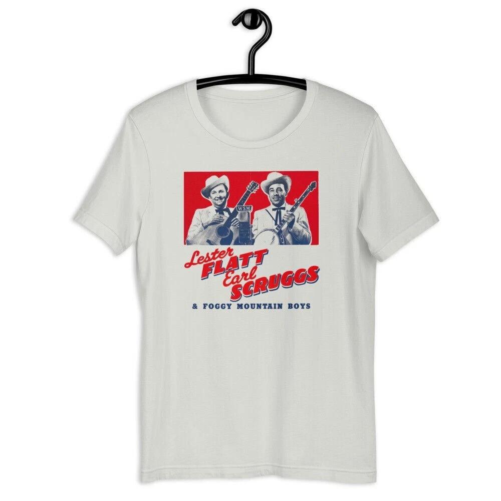 LESTER FLATT & EARL SCRUGGS Bluegrass Music T Shirt Full Size S-5XL Unisex T-Shirt S
