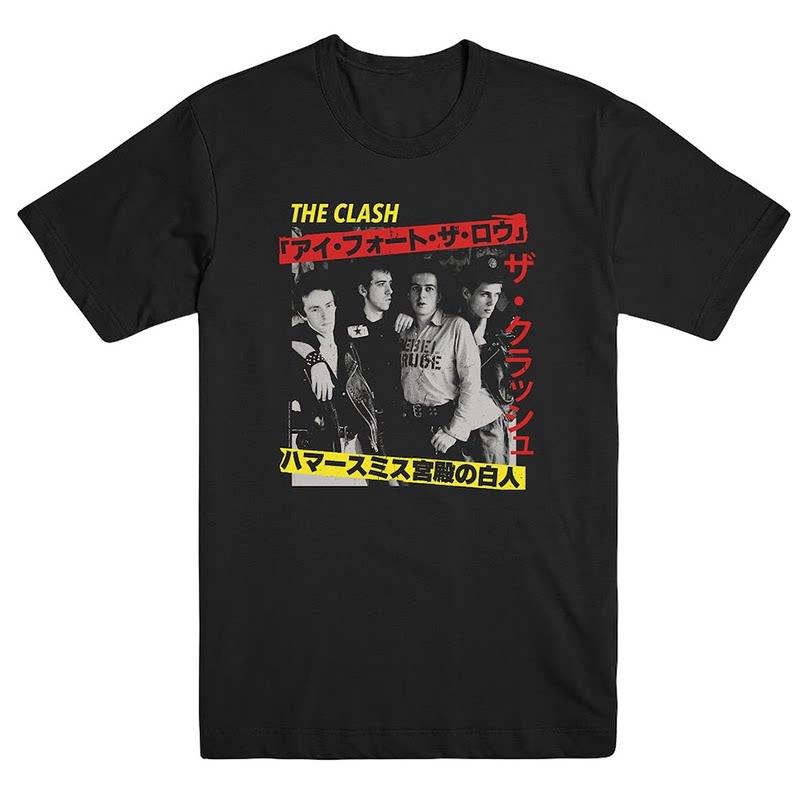 New The Clash Band London Calling Guitarists Guitar Case Rock Band Street Shortsleeved Tshirt