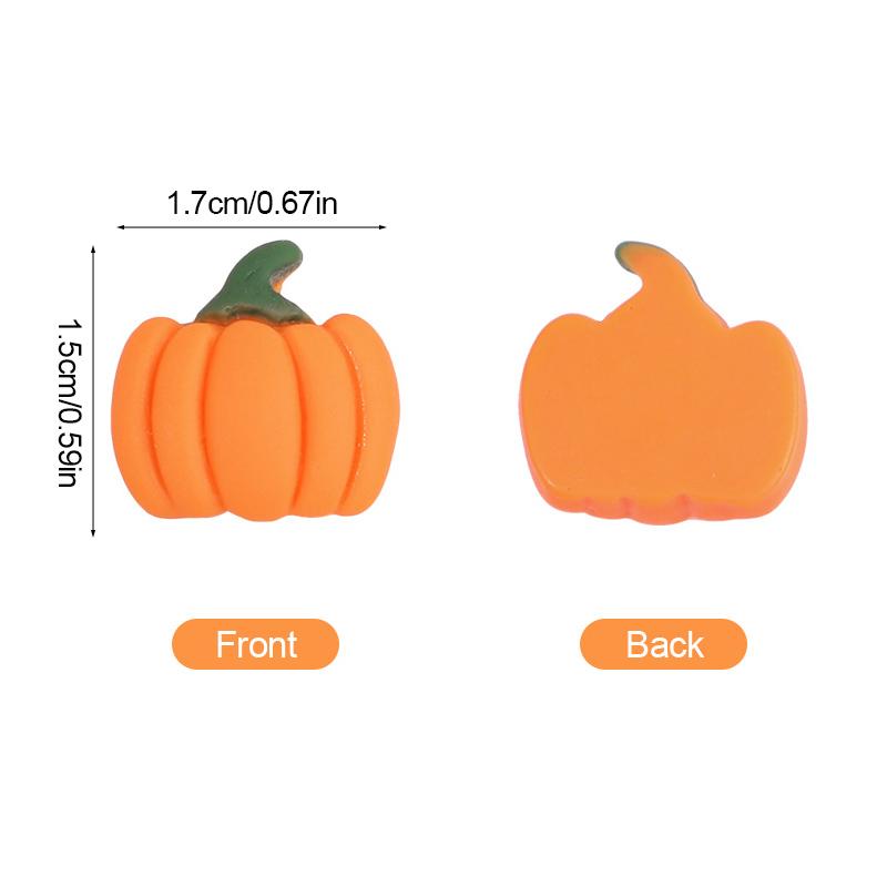 20/50Pcs Mini Resin Pumpkins Miniatures Fake Vegetables for Thanksgiving Day Autumn Home DIY Craft Decoration Halloween Supplies