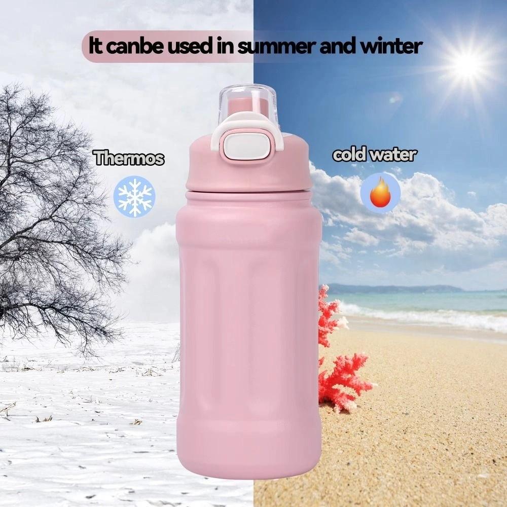 800ml Sports Fitness Kettle Large Capacity Sports Drinking Cup Vacuum Flask Thermos Cup  Travel