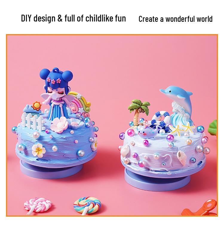 DIY Cartoon Music Box - Handmade Rotating Birthday Gift & Educational Toy for Kids