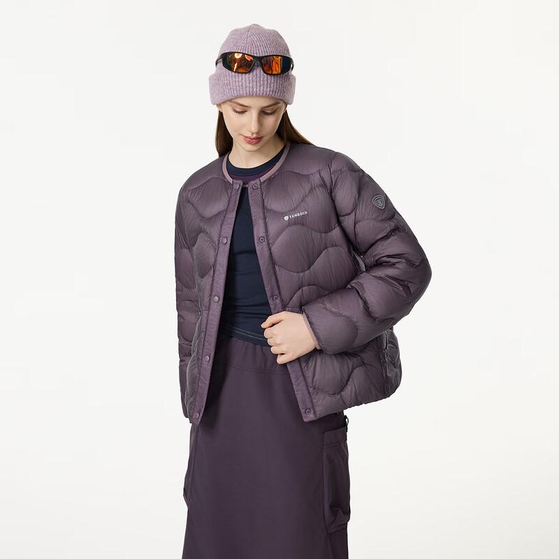 Tanboer Women's Collarless Lightweight Short Down Jacket TB5330270D