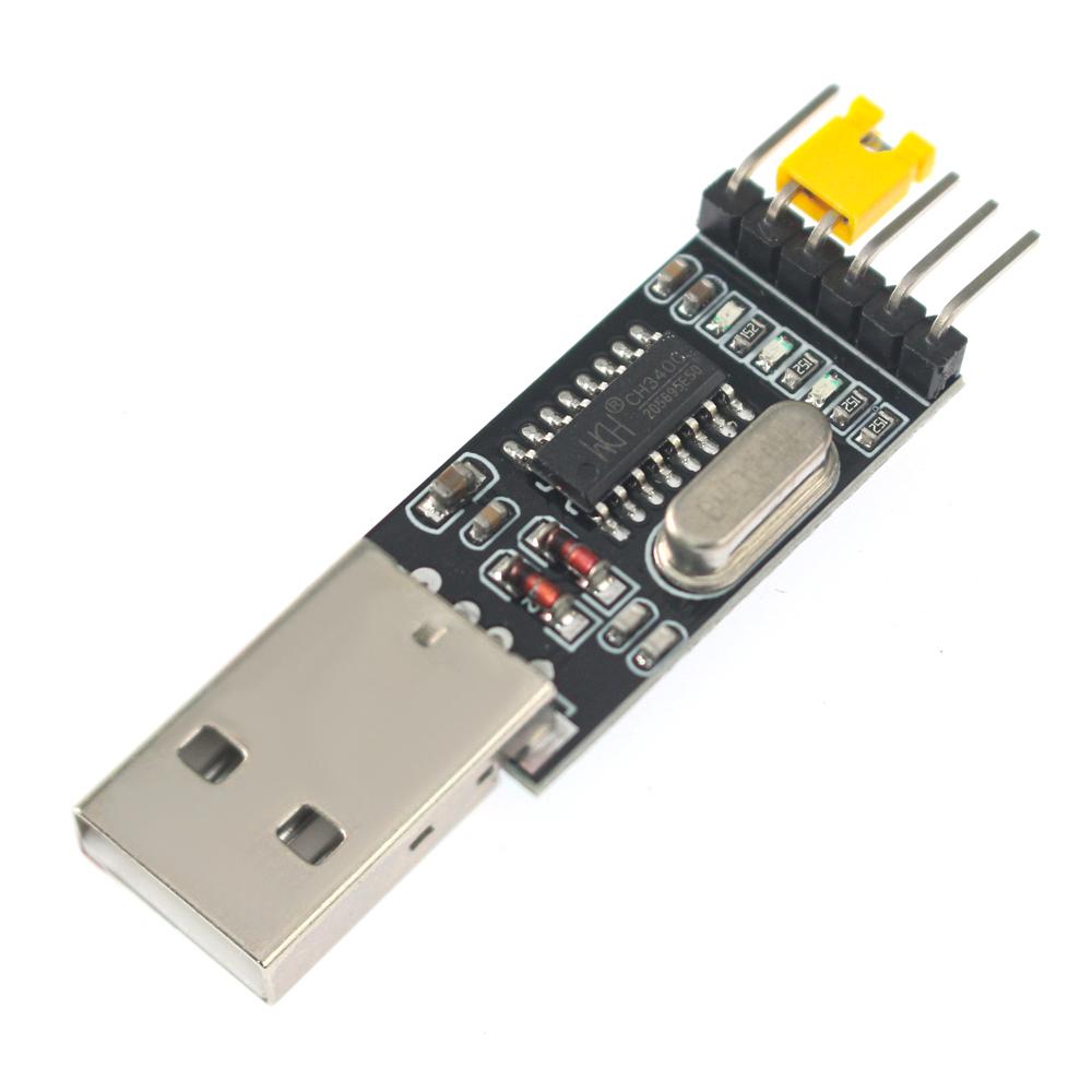 1PCS CH340G CH340 USB To TTL Converter UART Module 3.3V 5V Switch Type-C Male/female STC Microcontroller Board USB To Serial