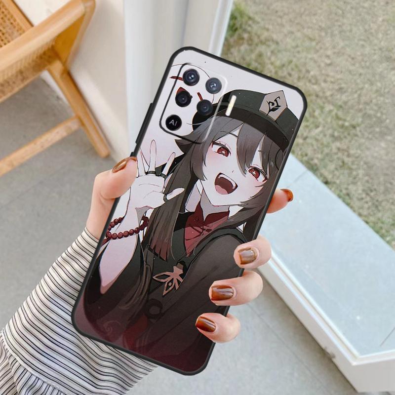 Hu Tao Genshin Impact Case For Oppo A18 A78 A98 A38 A58 A60 A80 A40 A96 A76 A16 A94 A74 A54 A15 A17 A57 A77 A5 Pro