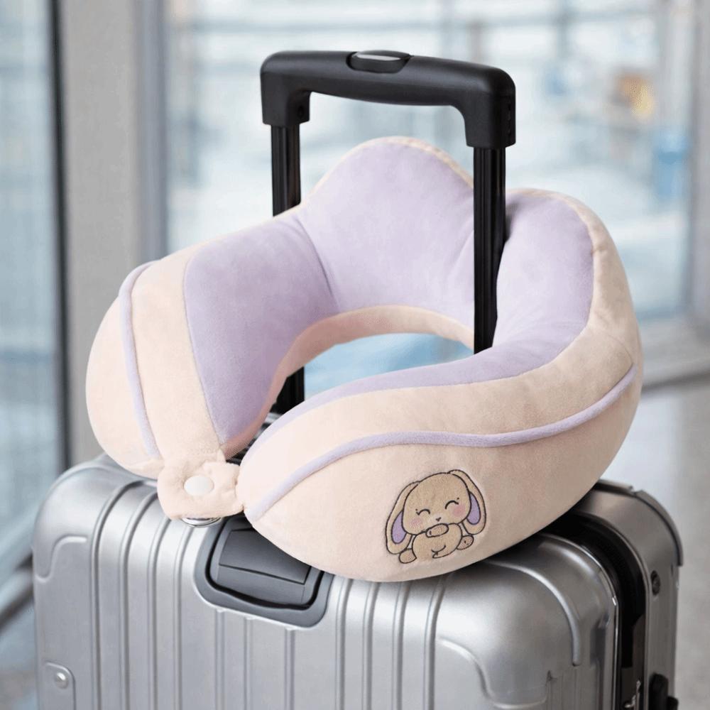 PP Cotton Cartoon Animal Hump Neck Pillow Snap-fastener Soft Office Nap Neck Hanging Design Ergonomic U-shaped Pillow Business
