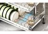 Stainless Steel Kitchen Dish Drying Rack with Bowl and Plate Storage