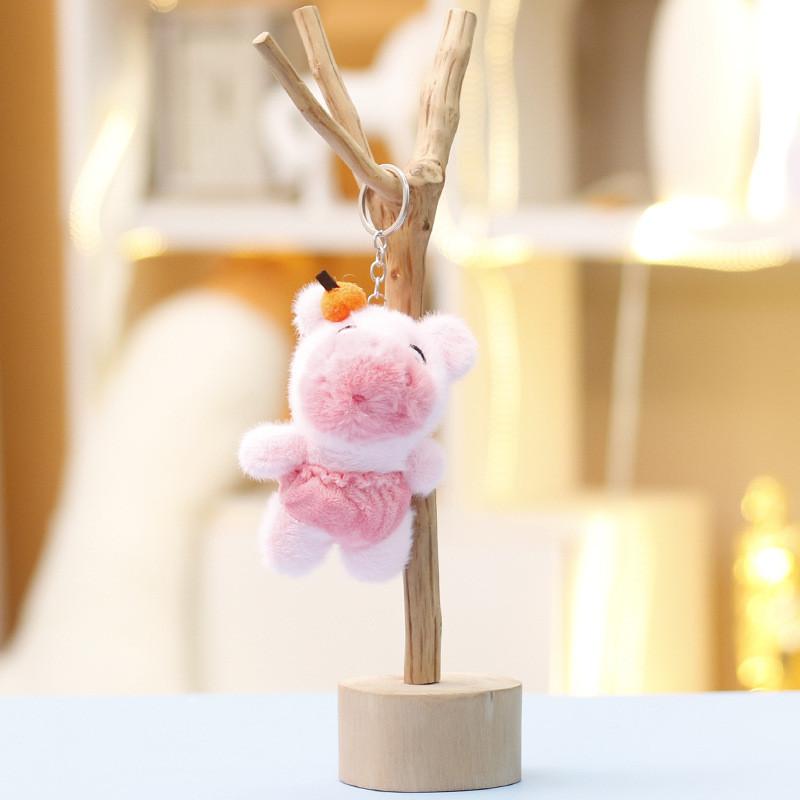 Toy Capybara Plush Keychain Stuffed Animal Doll Backpack Pendant Decoration