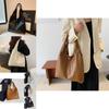 Fashionable Large Capacity Pu Tote Bag For Women Stylish Commuter Handbag In Black Silver White And Brown