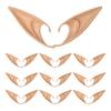 10 Pairs Fairy Pixie Elf Ears Soft Pointed Fairy Ears Party Cosplay Dress Up Costume for Halloween Elven Masquerade Makeup Accessories