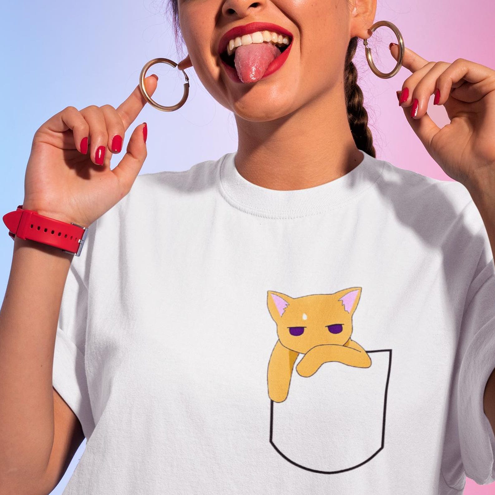 Kyo Pocket Fruits Basket Anime T-Shirt -Kyo Shirt 4XL
