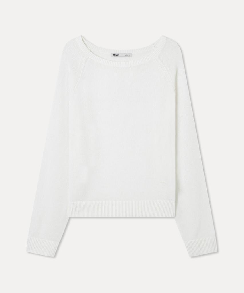 MIXXO [Essential] Linen See-Through Long Sleeve Knit_Miwkag520T