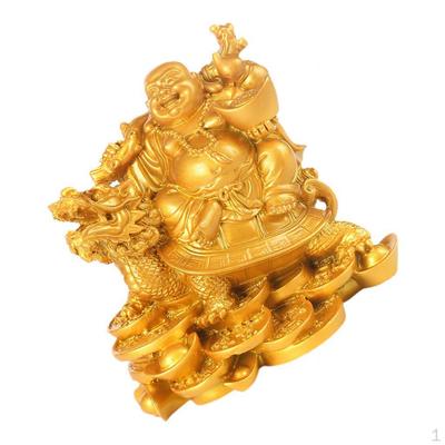 5 Inch Feng Shui Laughing Buddha On for Business Strength Success Good Luck
