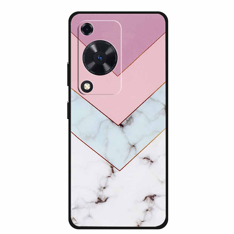 For Huawei nova Y72 Case Marble Soft Silicone TPU Phone Cases Back Cover For Huawei Enjoy 70 NovaY72 Painted Shockproof Coque