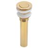 Anti Clogging Wash Basin Drain Gold Basin Drain Accessories Sink Drain Stopper  Bathroom Use