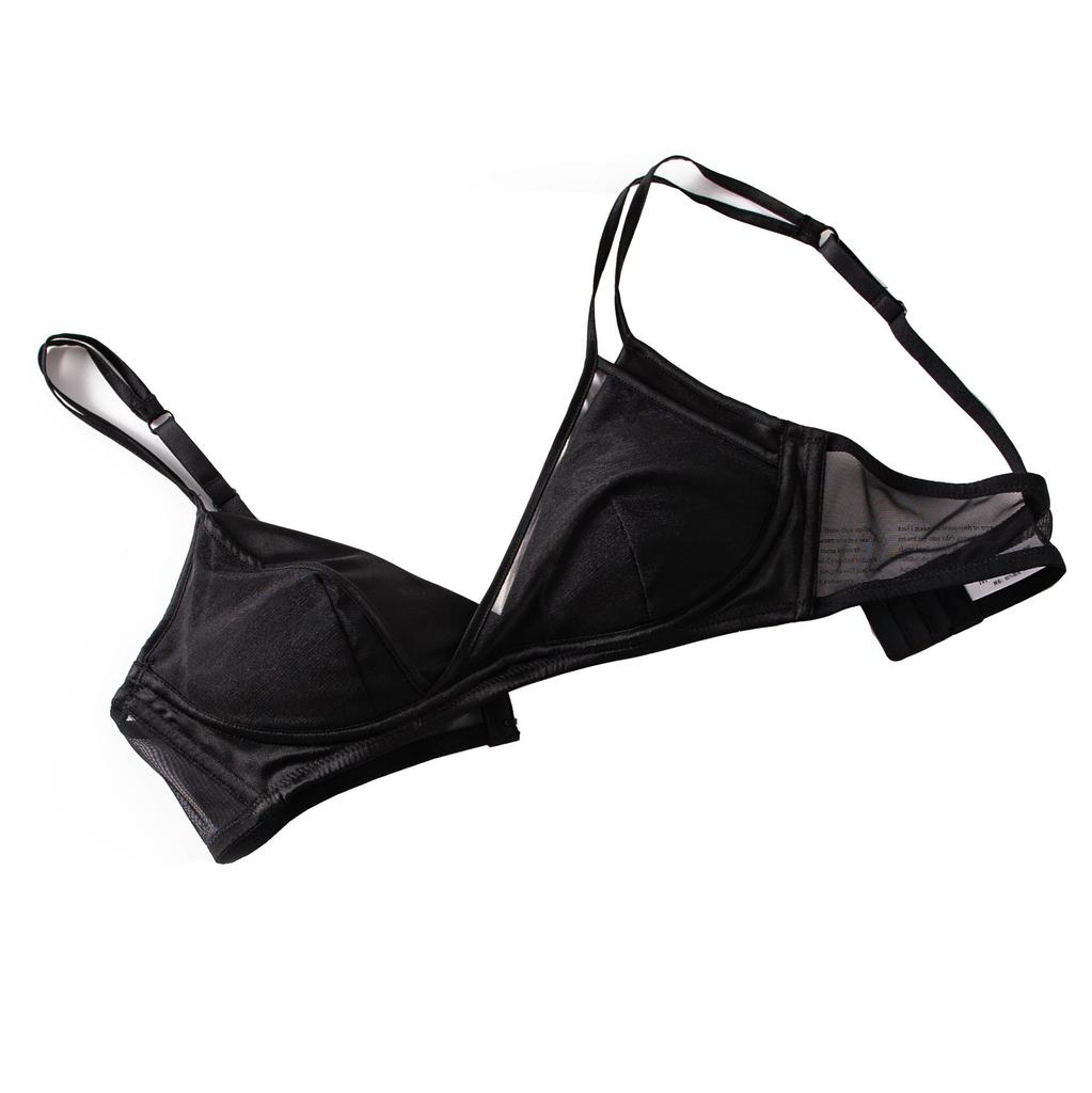French 19 Momme Silk Stretch Satin Wire-Free Bra