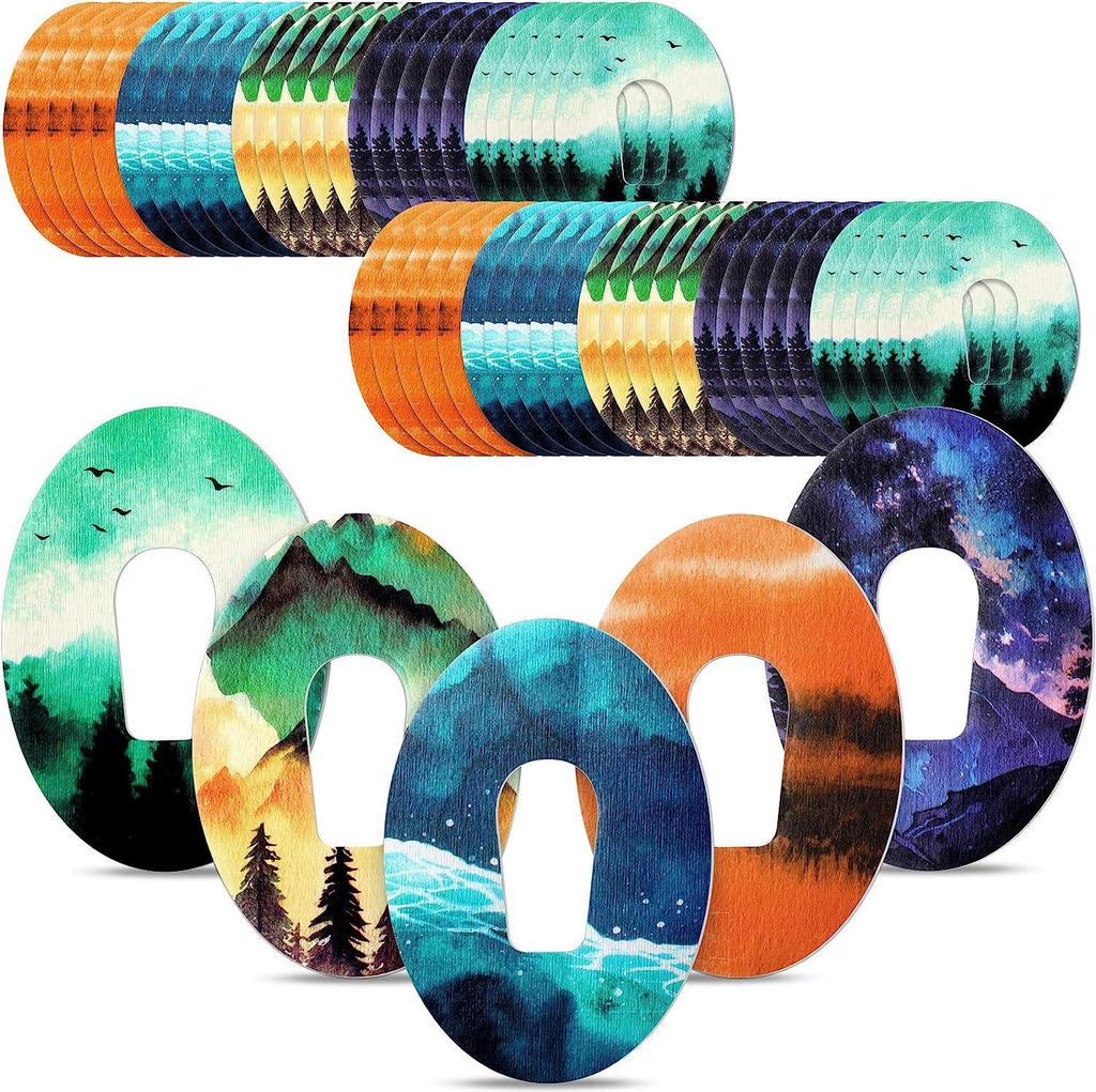 Festive Cartoon Blood Glucose Meter Waterproof Sticker: Sweatproof, Colorful, Dynamic Sensor Patch