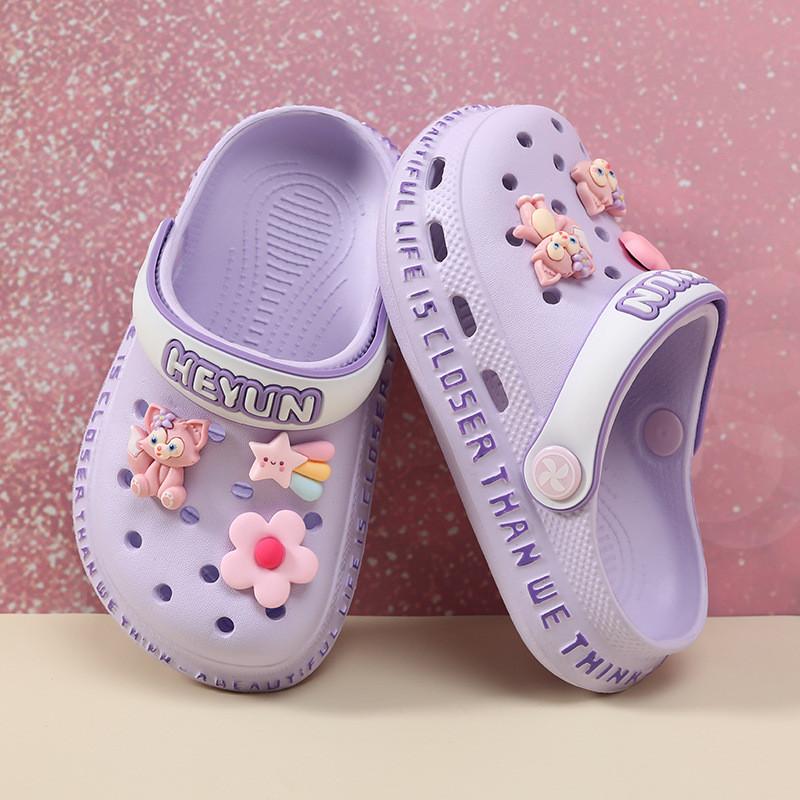 Stylish Pink Girls Sandals Soft Sole Non Slip Beach Shoes Breathable Summer Footwear