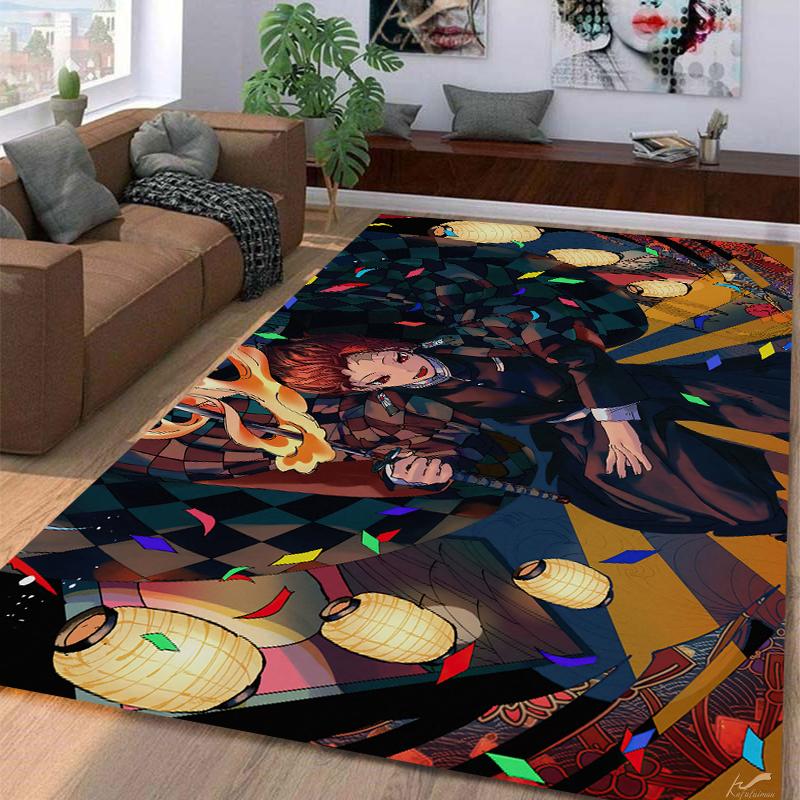 Demon SlayerKamadoTanjirou Carpet Multi-size Carpet for Living Room Bedroom Kid's Room Home Decor Area Rug Non-slip Mat Sofa Mat