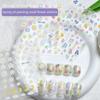 Frühlingsölmalerei Blume Nagelaufkleber 5D Relief Nagelkunst Aufkleber Decals Maniküre Charms Hochwertige Klebende Nagelaufkleber