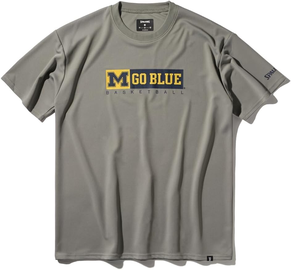 

Spalding Michigan Go Blue Basketball Stone T-Shirt, Size L (SMT25024M)