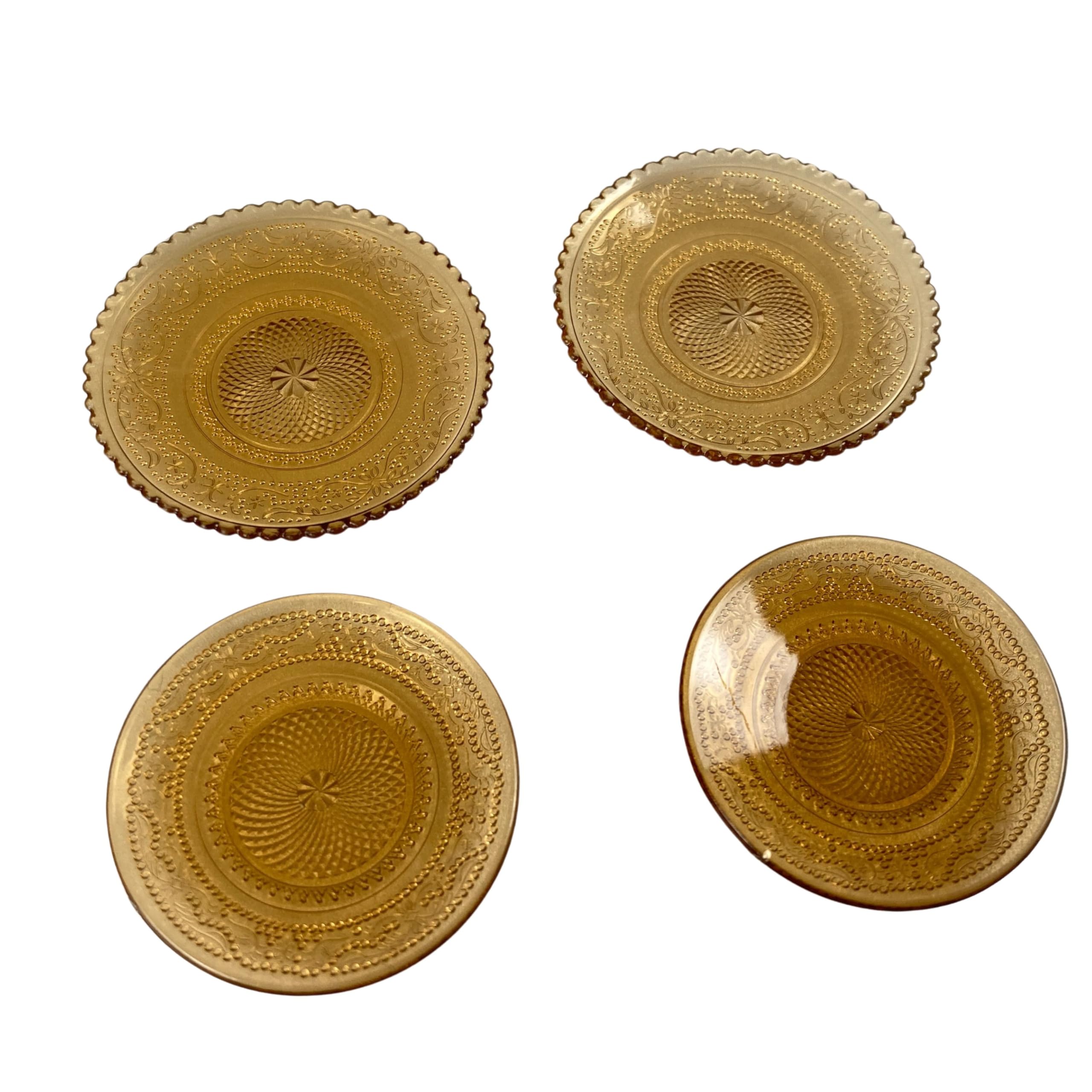 LifeStyle Littles Набор миниатюрных фруктовых тарелок, масштаб 1:16, маленькие тарелки для кукольного домика, прозрачная посуда, набор из 4 штук