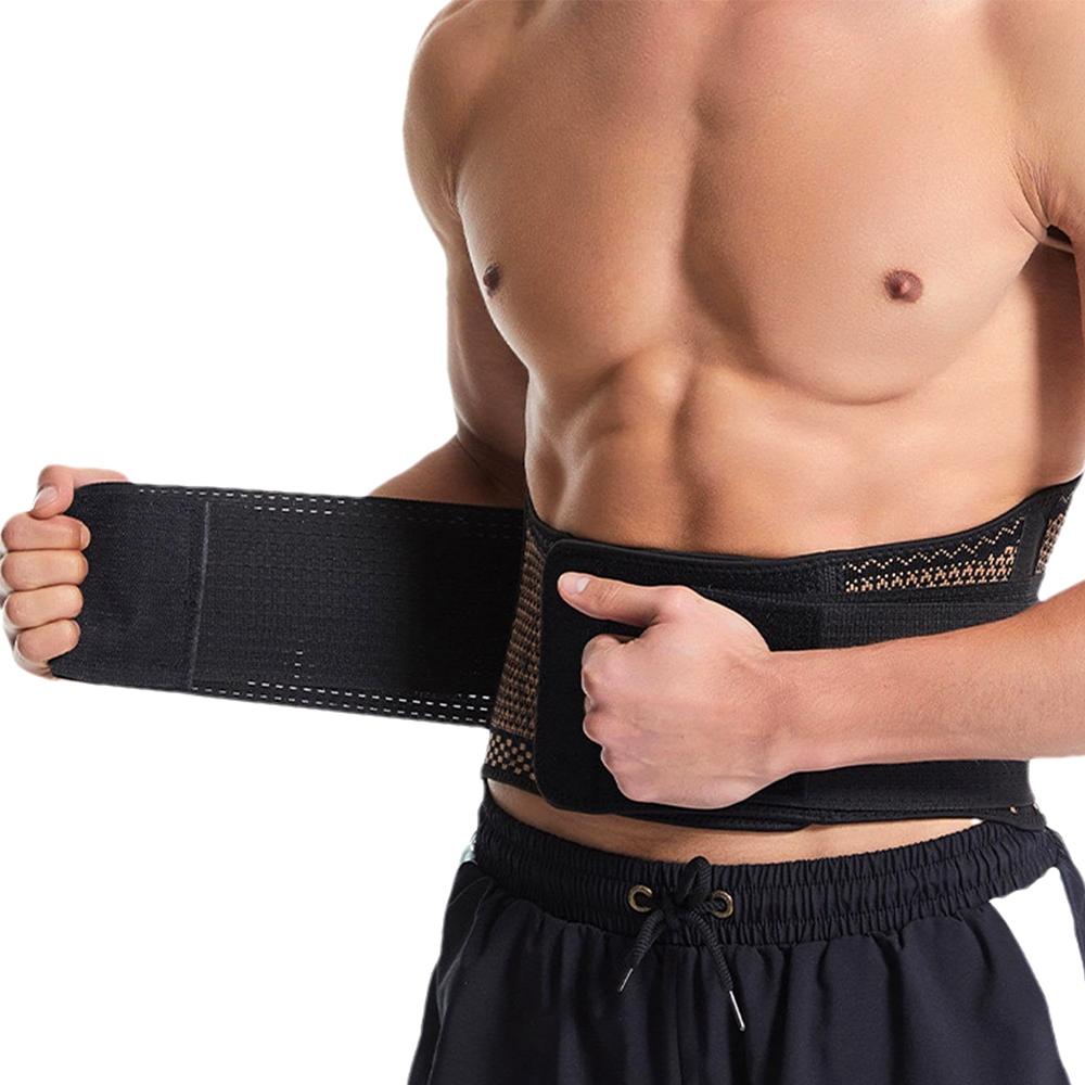 Adjustable Copper Back Brace For Lower Back Pain Relief Support Belt Men Women Sciatica Lumbar Support