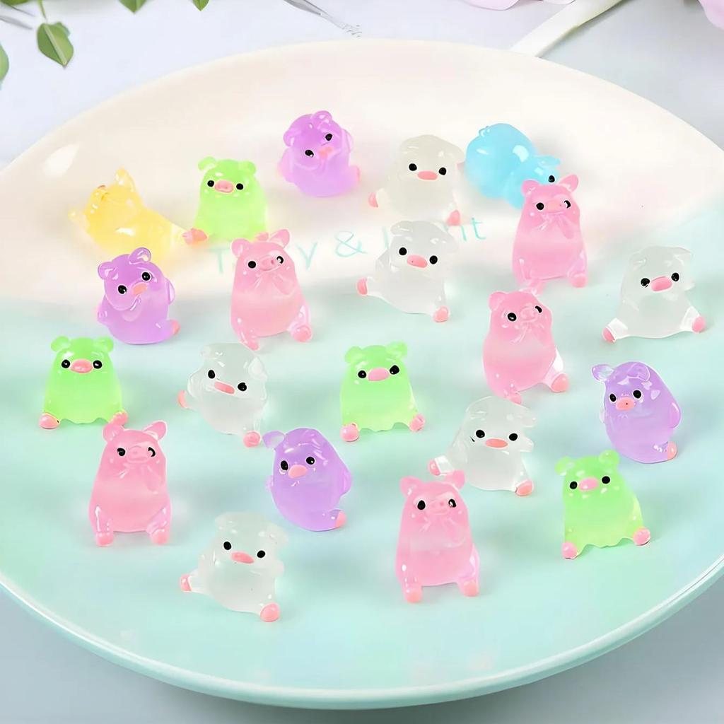 10 / 20pcs Mini Miniature Pig Black Lamp Outdoor Pathway Lantern Post Decoration Craft Ideal for DO-IT-YOURSELF Fairy Garden