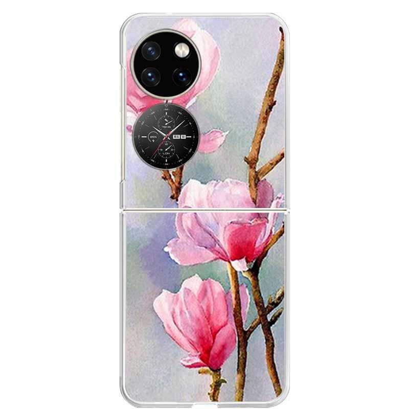 For Huawei P50 Pocket Case Transparent Clear Hard PC Phone Back Cover For Huawei P50 Pocket Cases P 50 Pocket 2022 Shells Capa