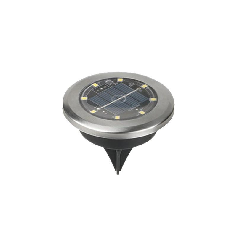 Outdoor Solar Garden Lights With Stainless Steel Embeded Design For Pathway Illumination