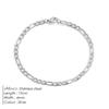 EManco Female Figaro Link Chain Stainless Steel Bracelet Gold Charm Bracelets Chain Bracelets for Women Man Gifts