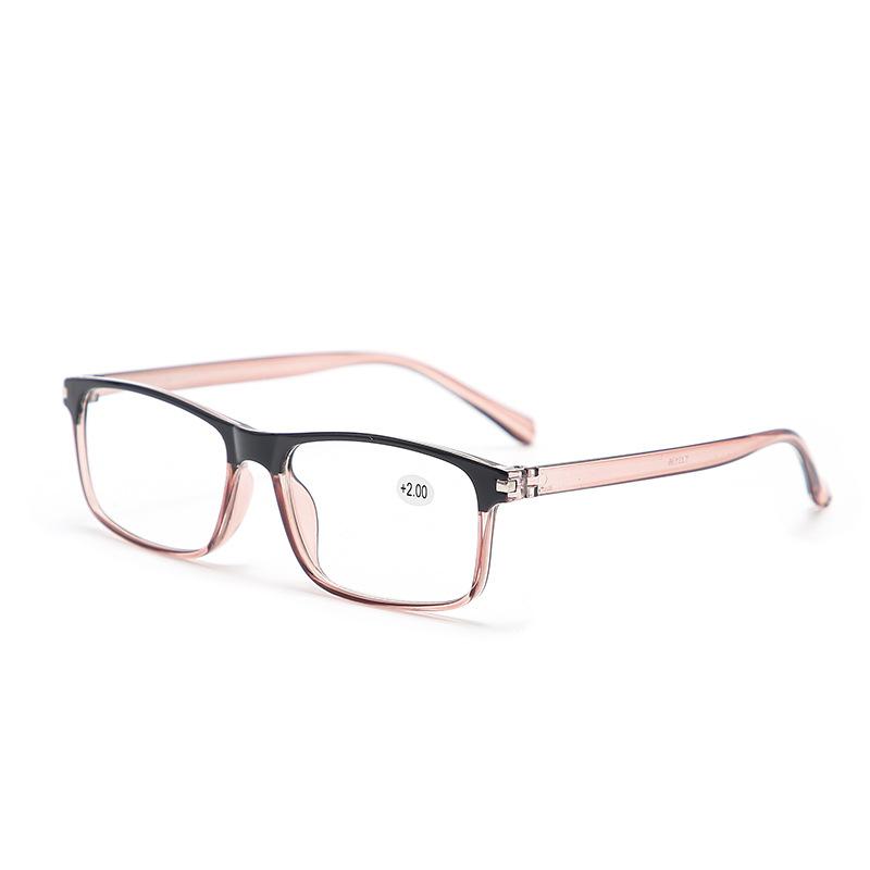 New Women Reading Glasses Retro High-Definition Anti Fatigue Prescription Eyeglasses Men Fashionable Resin Eyewear