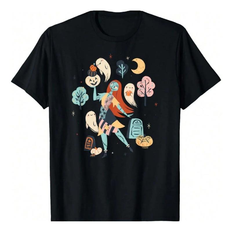 Camiseta Dark Jack & Sally De Nightmare Before Christmas S