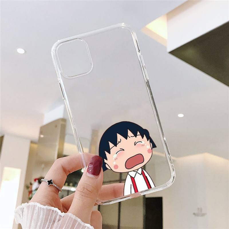 RUICHI Cute Chibi Maruko Chan Phone Case For Samsung GalaxyS20 S21 S30 FE Lite Plus A21 A51S Note20 Transparent Shell