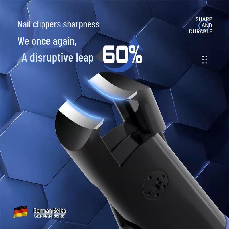 Cortador de Unhas Grande de Aço Inoxidável com Borda Inclinada Anti-Salpicos