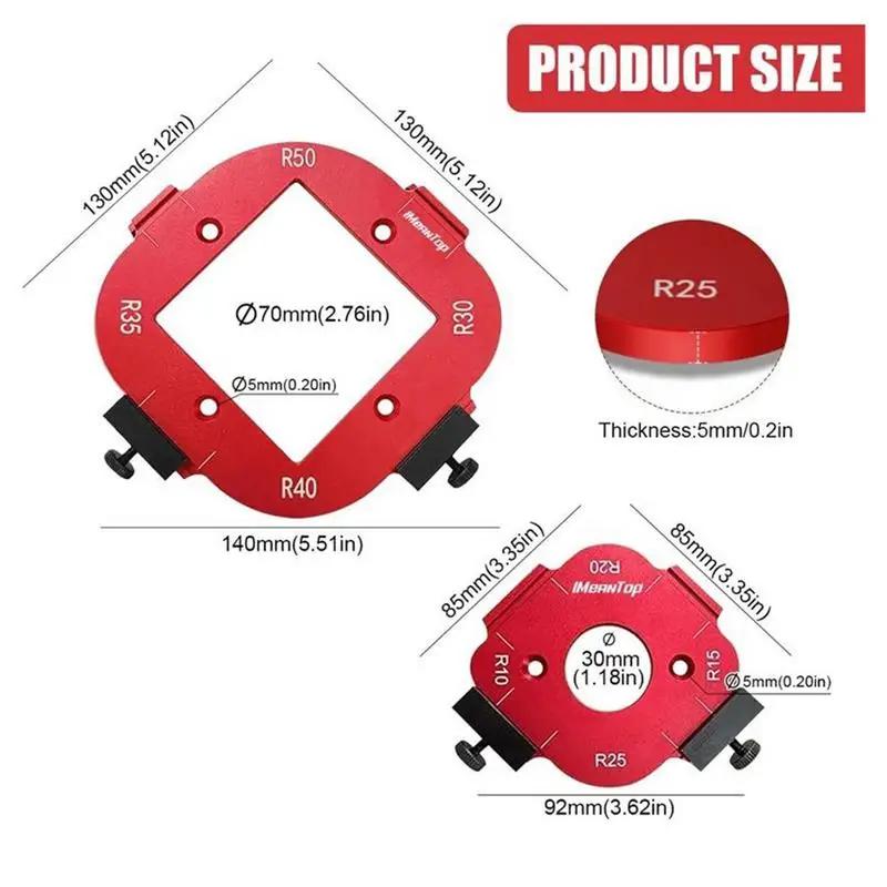 Router Templates For Woodworking Templates Routing Guide Set Aluminum Alloy Arc Cutting Auxiliary Tool For