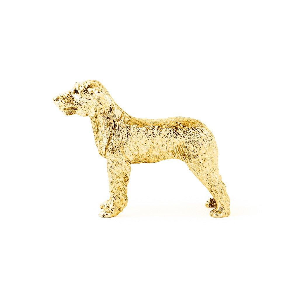 Irish Wolfhound 22ct Gold Plated Made In England Art Dog Figure Collection