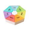 Compact 7-Day Waterproof Pill Organizer Box with 7 Compartments