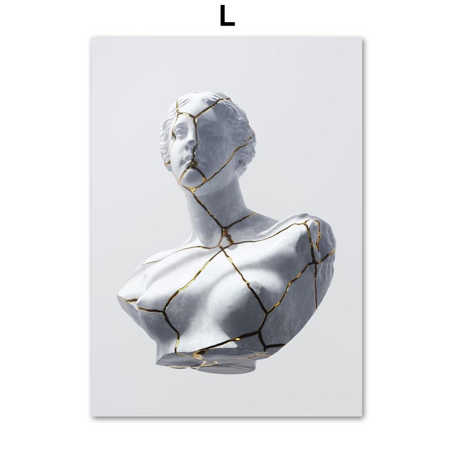 

Скульптуры древнегреческих богов, статуя Давида, настенная живопись на холсте, плакаты на скандинавскую тему и принты, настенная картина для декора гостиной 21x30cm No Framed