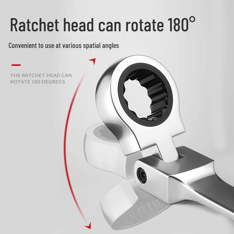 Reversible Double Head Ratchet Wrench Set for Automotive Repair