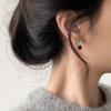 Geometric Oval Glossy Stud Earrings Female Niche Design Sense Temperament Simple