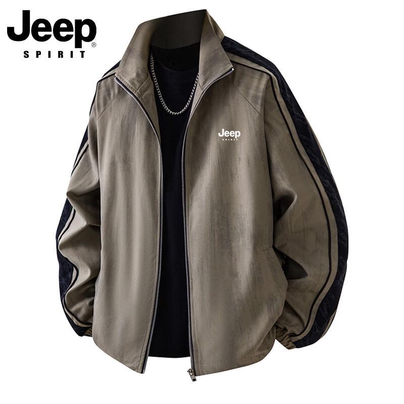JEEP SPIRIT Men s Striped Tie-Dye Jacket M