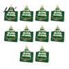 Ritual Feeling Christmas Gift Souvenirs 10 Pcs 3D Tree Greeting Cards, Holiday Postcards Thick Cardboard Cards Bulk for New Year, Winter Xmas