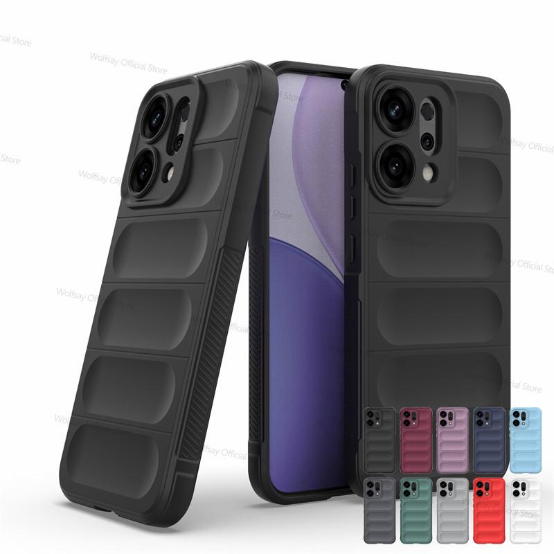 For Oppo Reno14 Case Oppo Reno14 Cover Funda Anti-Slip Silicone Shockproof Protective Phone Back Cover For Oppo Reno14