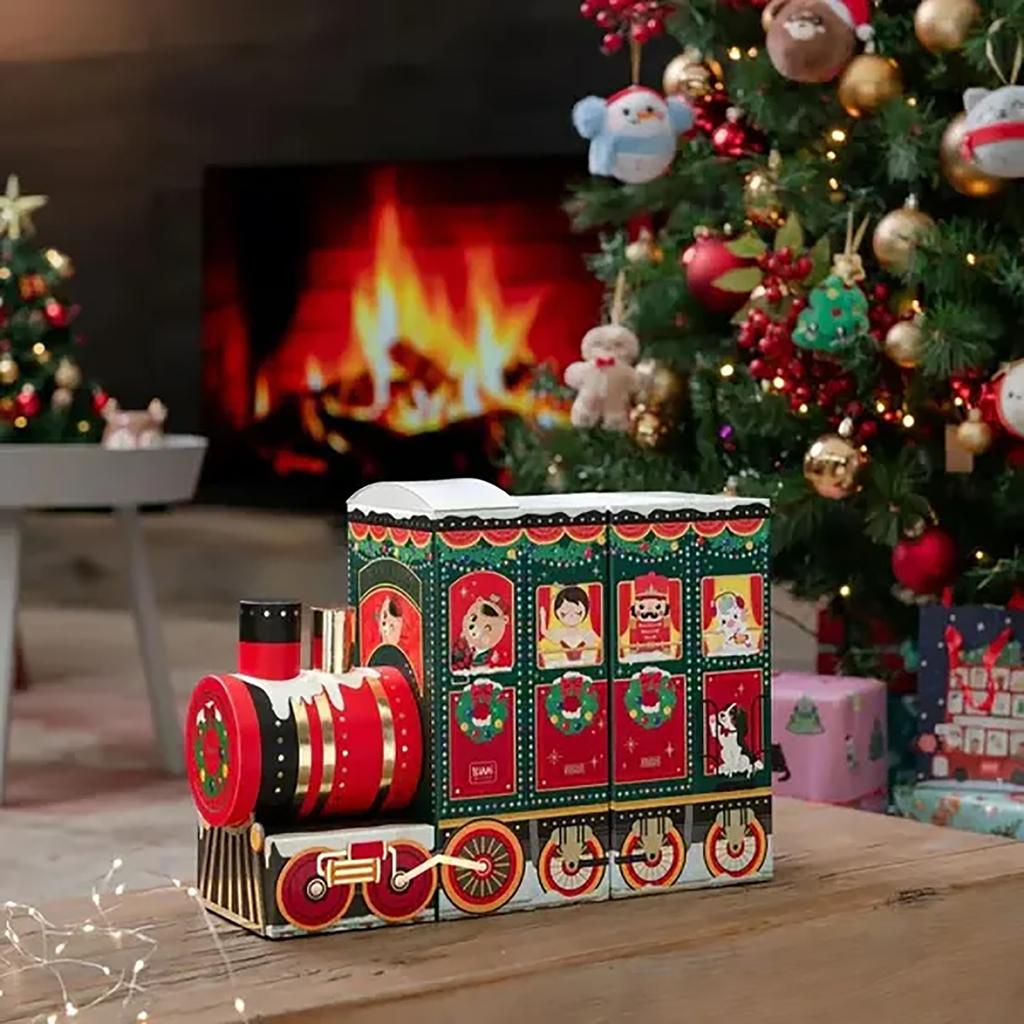 Dream Express Advent Calendar Limited Edition , Train-Shaped Christmas Countdown Box With 24 Unique Surprises, 80ml