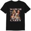 Vintage Mariah Carey Print T Shirt Unisex Unisex Short Sleeve Soft Cotton Retro Music Fan Loose Casual Streetwear Tee Tops