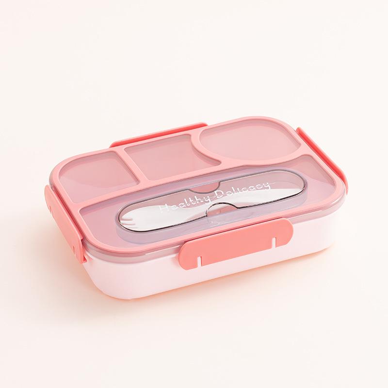 Пластиковый ланч-бокс бенто для студентов и офисных работников - Портативный и разделенный для путешествий, салата, еды на вынос