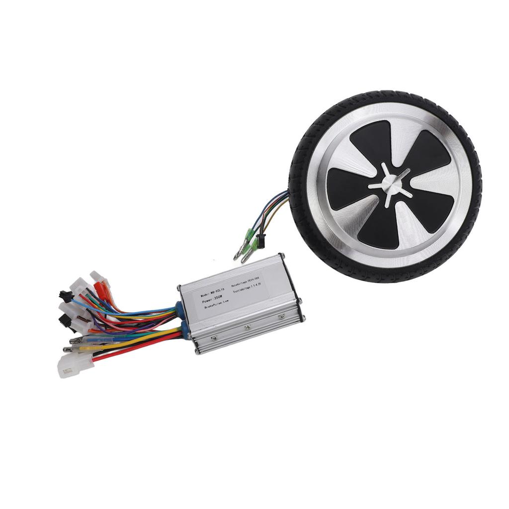 24 36V 350W Controller Rubber Aluminum Alloy Low Noise 6.5inch Hub Motor Wheel for Balance Bicycle