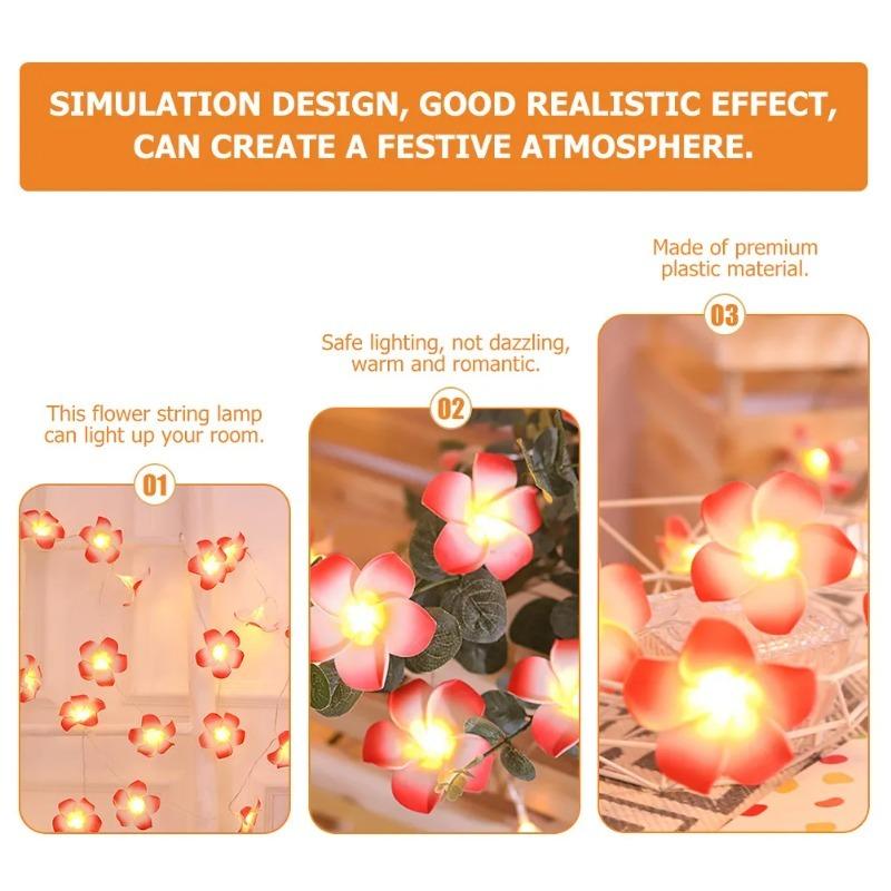 Flower Light String Battery Operated 1.5/3/6m 10/20/40leds Fairy Lights Decorative String Room Decor Lights for Bedroom Weddings Festivals