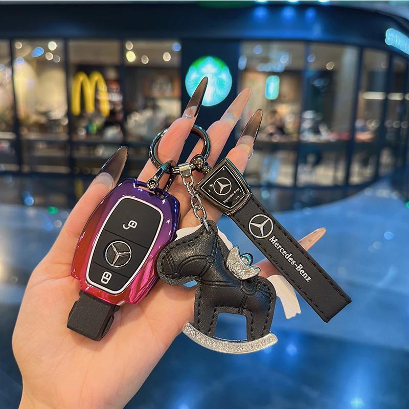 SUG2   Car Smart Key Cover Case Shell Accessories For Mercedes W212 W204 for Benz A B C E GL S GLA GLK CLS Class AMG W205 W463 W176